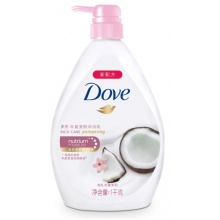 多芬(Dove)沐浴露1000g 椰乳和蔓茉莉沐浴乳