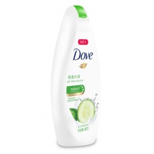 多芬(Dove)沐浴露400g/400ml 清透水润沐浴乳