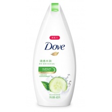 多芬(Dove)沐浴露400g/400ml 清透水润沐浴乳
