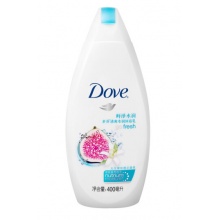 多芬（Dove） 沐浴露400g/400ml 鲜泽水润沐浴乳