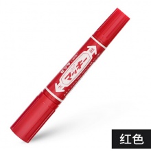 斑马（ZEBRA）MO-150-MC 油性大双头记号笔 10支/盒 红色