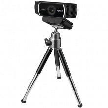 罗技（Logitech）C922 高清网络摄像头 主播高清摄像头 高颜值 背景可更换 可调节三脚架