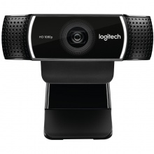 罗技（Logitech）C922 高清网络摄像头 主播高清摄像头 高颜值 背景可更换 可调节三脚架