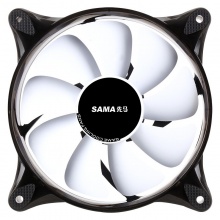 先马（SAMA）太阳风3 炫彩RGB机箱风扇套装 （3把12cm静音大风扇/液压轴承/多模式灯效/配遥控器）