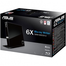 华硕（ASUS）SBW-06D2X-U 外置蓝光刻录机 6倍速 USB2.0  兼容苹果系统