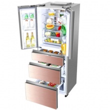海尔（Haier）BCD-405WDGQU1 风冷无霜多门冰箱 变频家用节能电冰箱