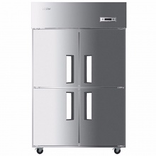 海尔（Haier） SL-1020C2D2 立式双温四门冰柜商用冷冻冷藏冷柜 饭店酒店冰箱 白色