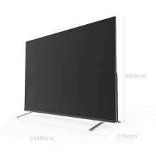 创维（Skyworth）65H9D 65英寸超薄全面屏人工智能HDR 4K超高清智能网络液晶电视机(黑色+银色)