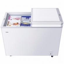海尔（Haier） 273升冷柜 蝶形门 侧掀门 单箱变温冰柜 家用商用二合一 卧式冰箱 BC/BD-273SEA