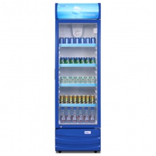 星星（XINGX） 展示柜冷藏立式冰柜商用冰箱饮料饮品保鲜柜单门陈列柜 316升新款陈列柜（天空蓝）