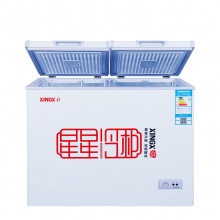 星星（XINGX） 195升 左冷冻右冷藏 双箱双温冰柜 卧式冰箱 顶开门冷柜 BCD-195E
