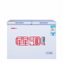 星星（XINGX） 195升 左冷冻右冷藏 双箱双温冰柜 卧式冰箱 顶开门冷柜 BCD-195E