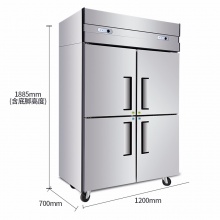 星星（XINGX） 商用冰柜立式双门四门冰箱六门冰箱冰柜商用冷藏冷冻保鲜厨房展示柜不锈钢 全冷冻BD-840E