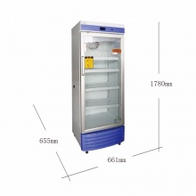 澳柯玛（AUCMA） YC280医用低温冰箱280升保存箱2-8度立式冰柜血浆疫苗阴凉柜 白色