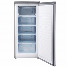 美菱(MELING)139升立式冷冻冰柜 一级能效 分类存储 大冷冻力冷柜 全冷冻冰箱 亚光银BD-139C