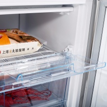 美菱(MELING)139升立式冷冻冰柜 一级能效 分类存储 大冷冻力冷柜 全冷冻冰箱 亚光银BD-139C
