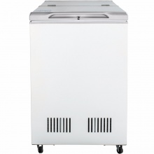 美菱(MELING)278升双温双箱冰柜 左冷藏右冷冻 蝶形门冷柜 大冷冻设计 卧式冰箱 白色 BCD-278AZ