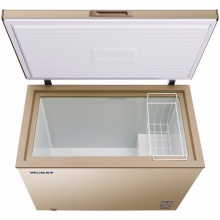 美菱(MELING)231升单温冰柜 一级能效 冷藏冷冻转换冷柜 商用变温柜 卧式冰箱 金色 BC/BD-231DTY