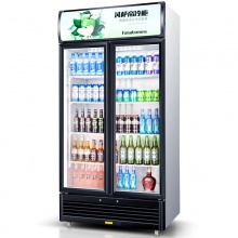 凡萨帝（Fasato） 493升双门展示柜冷藏柜 立式 冰柜商用家用 冰箱饮料水果保温保鲜柜