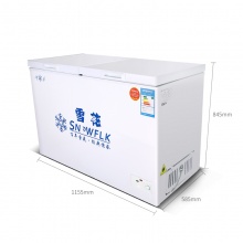 雪花 （SNOWFLK） 商用冷柜 冷藏冷冻双温冷柜 家用卧式商用冰柜 BCD-270 270白色