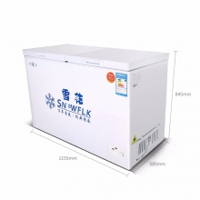 雪花 （SNOWFLK） 商用冷柜 冷藏冷冻双温冷柜 家用卧式商用冰柜 BCD-270 270白色