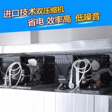 雪花 （SNOWFLK）商用四六门冰柜 立式冷藏冷冻保鲜 展示柜冷柜 不锈钢对厨房冰箱 BD/BC-712 1.8米（双温）