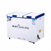 穗凌（SUILING） BCD-286A 卧式家用商用冷柜双温饮料冰柜顶盖门冰箱雪糕柜 286L