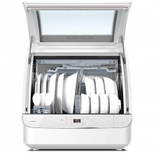 海尔（Haier）EBW4711B 家用台式全自动智能除菌洗碗机 白色