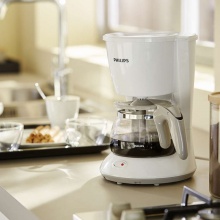 飞利浦（PHILIPS）美式咖啡机HD7431 家用全自动滴漏式 防滴漏咖啡壶 HD7431 白色