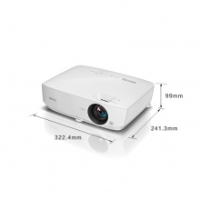 明基（BenQ）MW3087 办公 投影机 投影仪（WXGA分辨率 3300流明 HDMI*2 内置音响）