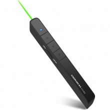 诺为（KNORVAY）N75C 绿光翻页笔激光笔 翻页器 投影笔 PPT遥控笔 锂电充电 黑色