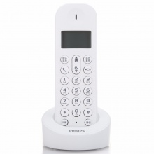 飞利浦（PHILIPS） DCTG1201 数字无绳电话机主机/家用/办公数字无绳座机单机 白色