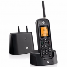 摩托罗拉 Motorola O201C 电话机 远距离数字无绳单机 橙色背光电话簿中英文显示菜单可扩展 固定无线座机