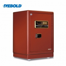 迪堡 保险柜办公电子密码锁中大型财务保险箱家用床头柜3C认证D-60X1 深红色