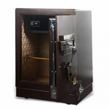 迪堡 保险柜家用电子指纹密码锁大小型全钢保险箱办公3C认证古铜锤纹K1系列 80K1-D电子（宽520*深450*高880）