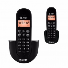AT&T EL31216CN 数字无绳电话机座机套装 家用办公固定无线电话子母机 黑色