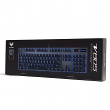 雷柏（Rapoo） V805 104键原厂Cherry轴机械键盘 樱桃轴游戏键盘 吃鸡键盘 背光键盘 电竞键盘 黑色 青轴