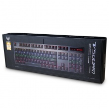 雷柏（Rapoo） V500PRO 混光机械键盘 游戏键盘 吃鸡键盘 背光键盘 电脑键盘 笔记本键盘 黑色 茶轴