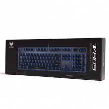雷柏（Rapoo） V805 104键原厂Cherry轴机械键盘 樱桃轴游戏键盘 吃鸡键盘 背光键盘 电竞键盘 黑色 茶轴