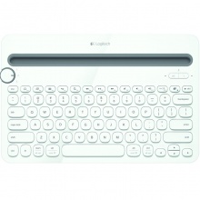 罗技（Logitech）K480 多设备蓝牙键盘 IPAD键盘 手机键盘 时尚键盘女生版 蓝牙鼠标伴侣 白色