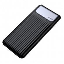倍思（Baseus）充电宝10000毫安超薄便携 双向快充大容量数显电量移动电源闪充 苹果/安卓手机/平板 黑色