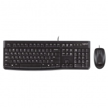 罗技（Logitech）MK120 有线鼠标键盘套装  黑色