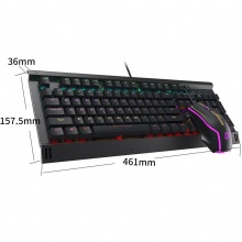 达尔优（dareu）EK812T 键鼠套装 104键游戏混光机械键盘 青轴 有线RGB幻彩炫光游戏鼠标 绝地求生吃鸡利器