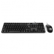 现代（HYUNDAI）HY-MA71 有线键鼠套装台式机专用 键盘PS2(圆口)鼠标USB（方口）黑色
