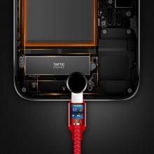 插画师 苹果数据线 手机充电线 适用于iphone5/5s/6/6s/Plus/7/8/X/iPad/Air/Pro/mini 编织款 2m-中国红