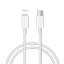斯泰克（stiger）苹果PD快充线充电线 USB-C/Type-c转Lightning数据线 iPhoneX/8plus 白色1m
