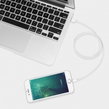 网易严选 网易智造 MFi认证 苹果数据线 手机USB快充电源线 1米 白 适用于iphone 6s/7Plus/8/X/iPad pro