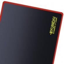 现代（HYUNDAI）游戏鼠标垫包边中大号S50全黑红色锁边