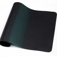 宜适酷（EXCO）防水皮质鼠标垫超大号办公桌垫 大号双面游戏垫 典雅黑  BAS1801-01