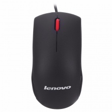 联想（lenovo）M120 大红点有线光学鼠标 黑色 有线鼠标
